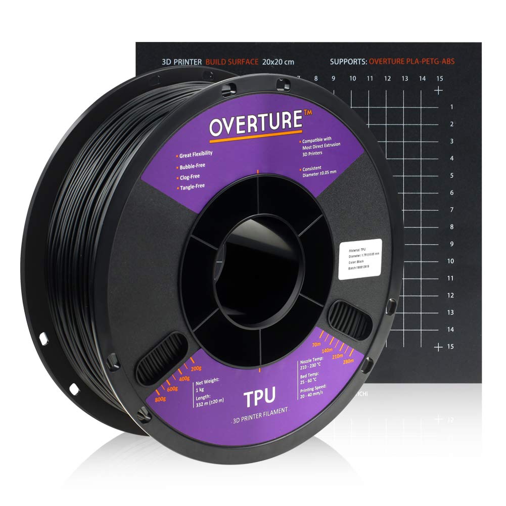 Overture TPU Filament 1.75mm