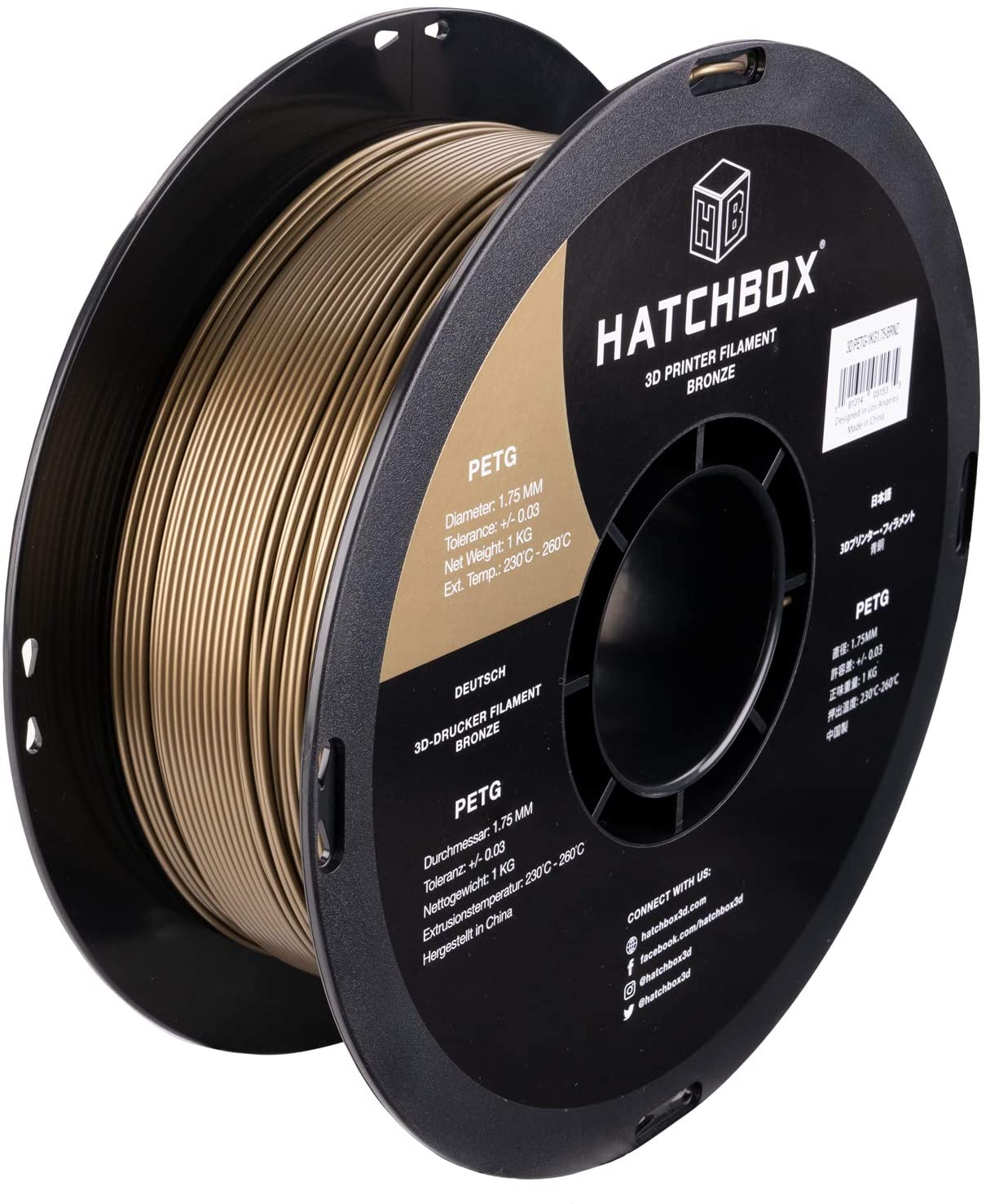 HATCHBOX PETG 3D Printer Filament