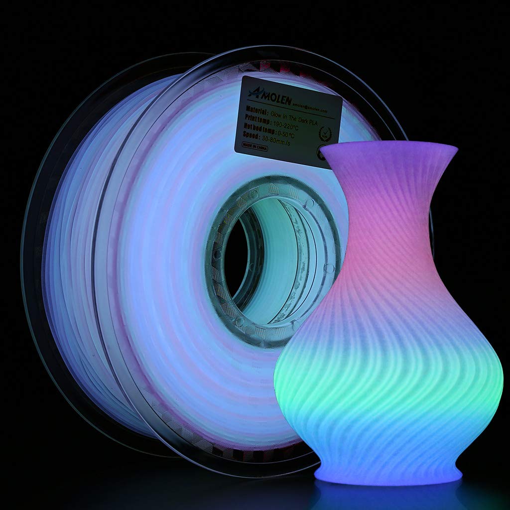 AMOLEN Glow-in-the-Dark PLA Filament