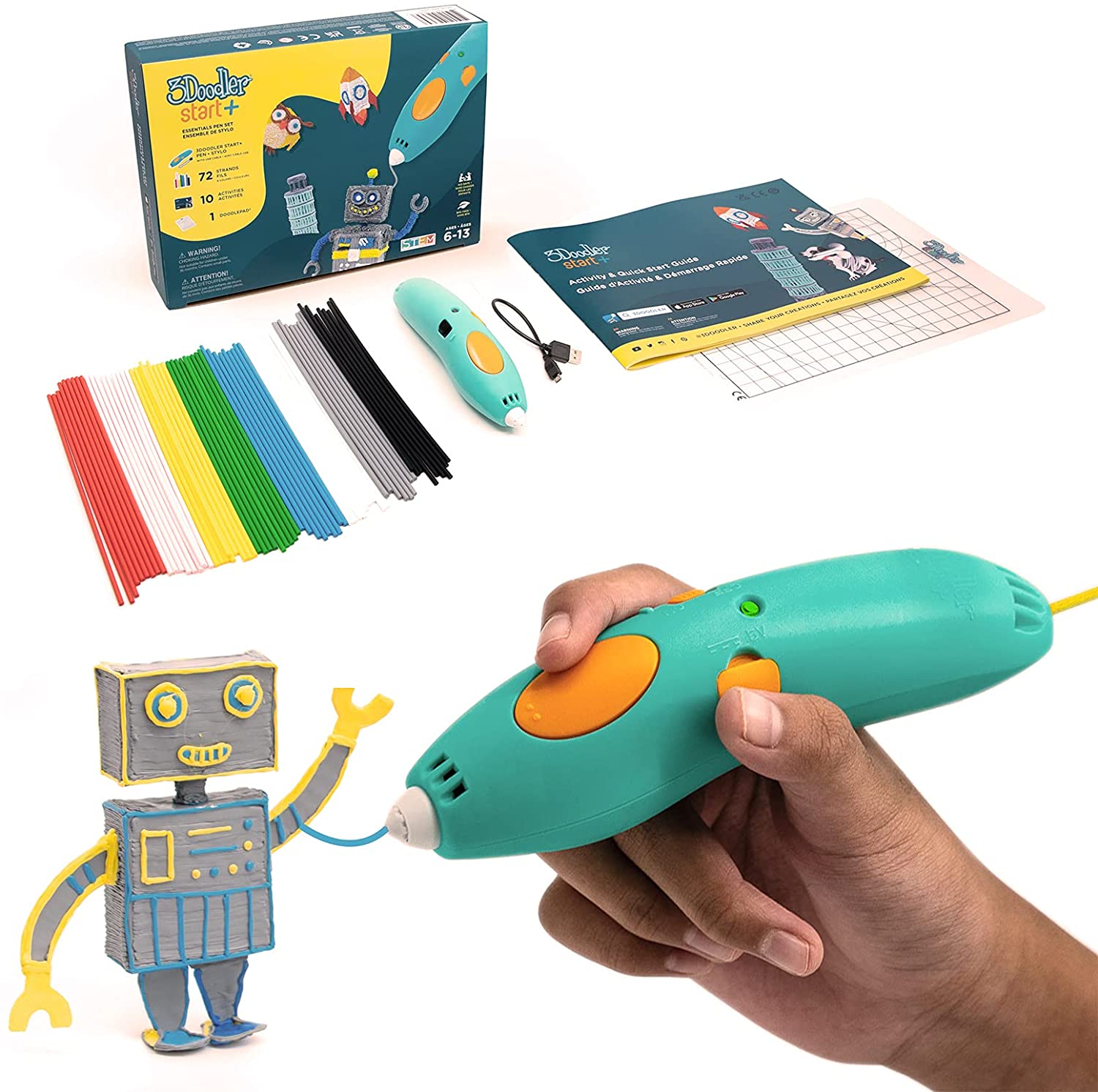 3Doodler Start+ Essentials 3D Pen Set for Kids