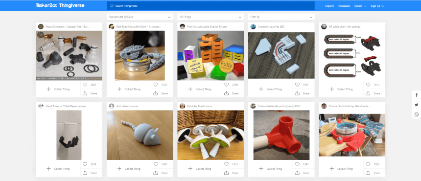 Thingiverse Alternative: What to Use for Your Project?